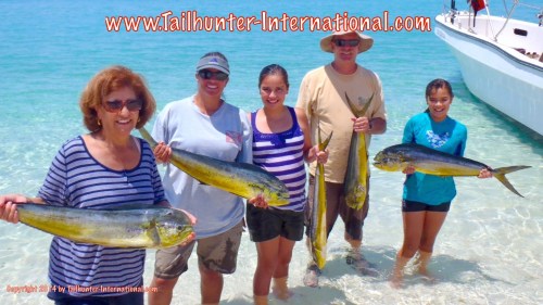 Dan Hayler and his family all got together on one of our mega pangas for a day of fishing on the bay and had a nice day of action.  The family is from Upland CA. 