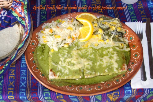 Fish salsa poblano 2 tags