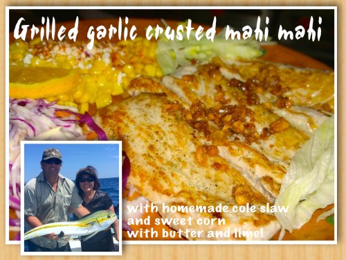 grilled mahi collage