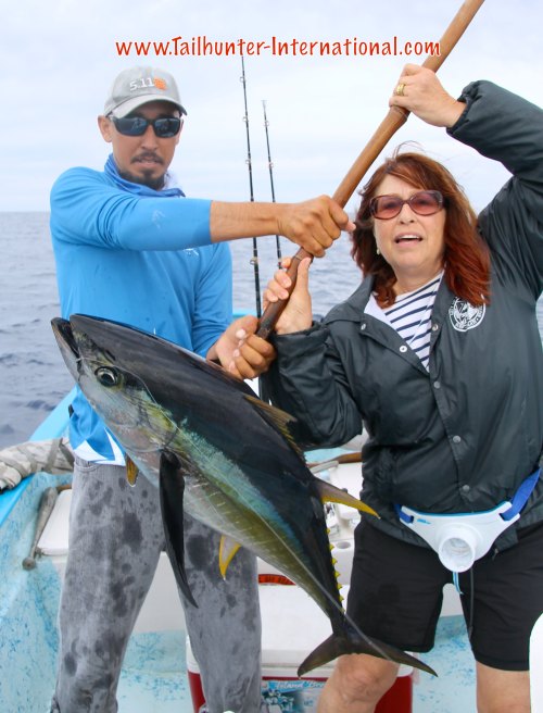 Diana Statman tuna pancho tags small 5-15