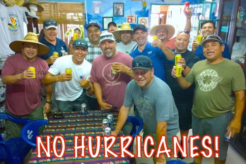 No hurricanes!