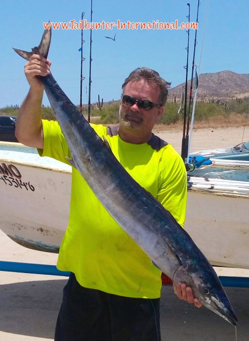 Scott lost two wahoo before finally getting this gem of a fish.  He also got a yellowtail on this trip as well. 