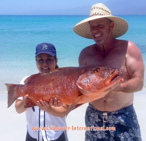 Cheryl Eric Delin tags snapper 7-16